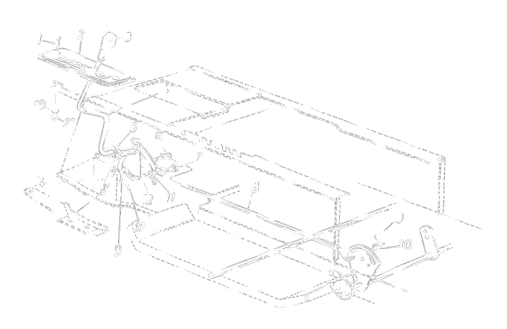 Speed Selector Lever Assembly Diagram and Parts List for 13AM675G372 1997 Yard Machines Lawn Tractor